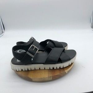 Circus by Sam Edelman Narcissa Sandals Shoes Womens 9 Black Platform Strappy